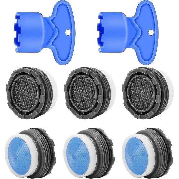One 6 Pieces Aerator For Faucetswater Saver For Faucet Built-in Faucet Straineraerator Faucet Attachment With 2 Aerator Keys