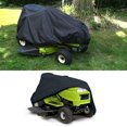 thumbnail image 2 of Universal Lawn Mower Accessories Protective Cover with Storage Bag, Water Resistant, Dustproof, Portable Outdoor, Black, 2 of 5