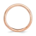 thumbnail image 2 of Sterling Silver Stackable Expressions Polished Pink-plate Wave Ring - Size 6, 2 of 3