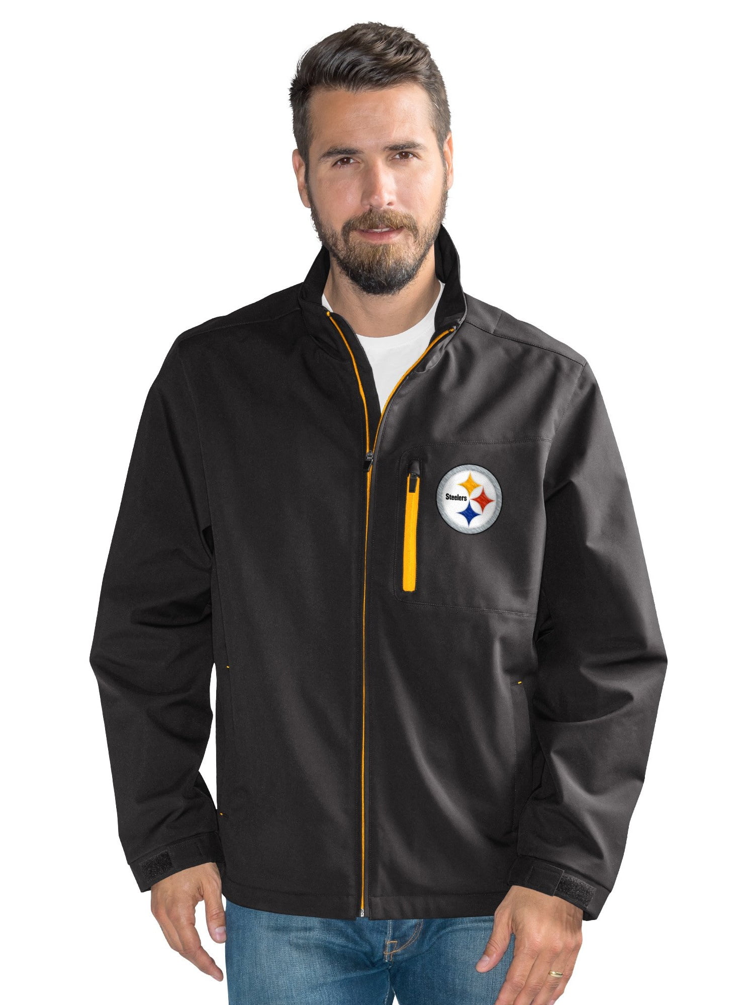 Pittsburgh Steelers Men's Defender Soft Shell Full Zip Jacket by G-III Sports