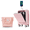 Pink, variant on Vacmaster Luggage Sets,Front Opening 20-Inch Carry-On Luggage with Expandable Travel Bag Set, ABS Hard Shell Two-piece suitcase set with USB Port , Cup Holder, Grey blue