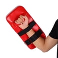 thumbnail image 3 of Dioche Paos Artes Marciales, PU Cuero Boxeo Pie de Mano Objetivo Taekwondo Kick Pads para Punzonar el Entrenamiento de Karate de BoxeoRojo) Khall Tendencias, 3 of 6