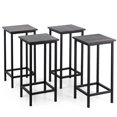 thumbnail image 1 of Costway Set of 4 Bar Stools 24'' Counter Height Backless Dining Stools, 1 of 10