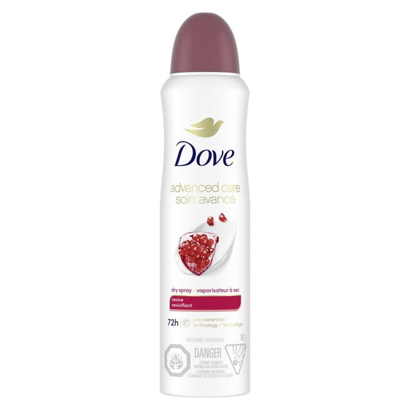 Dove Advanced Care Antiperspirant Deodorant Dry Spray Revive, 107 g