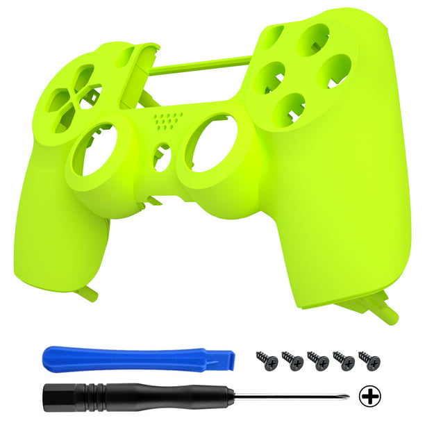 overskridelsen let Tag et bad eXtremeRate Lime Yellow Soft Touch Custom Faceplate Shell Compatible with  ps4 Slim Pro Controller CUH-ZCT2 JDM-040/050/055 - Controller NOT Included  - Walmart.com