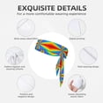 thumbnail image 5 of Tie Headbands Divergent Colored Stripes Print Sports Bandana Hair Band Elastic Karate Adjustable Non Slip Hairband For Men Women, 5 of 7