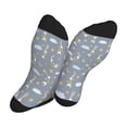 thumbnail image 5 of Bingfone Compression Socks for Women and Men Long Socks for Running Athletic Cycling Nurse- Sleep Rabbit, 5 of 7