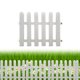 thumbnail image 1 of HWRETIE - Borde de plástico para valla de jardín,paneles decorativos blancos para parterres,jardines o divisores de plantas, 1 of 6