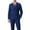 navy blue, variant on Beauty-Emily Men's Classic Double-Breasted Suit Set – Slim Fit 2-Piece Blazer & Pants, Formal Business Suit for Office, Wedding & Events