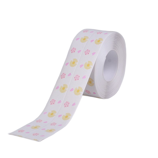 1roll Waterproof Mildewproof Toilet Caulk Strip, SelfAdhesive Sealing