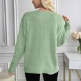 thumbnail image 4 of Lightweight Sweaters for Women, Fashionable Solid Knit Lightweight V-Neck Sweaters, 4 of 8