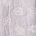 thumbnail image 4 of Parent's Choice Woven Baby Blanket, 100% Cotton, Soft & Cozy, Iris Flower, 30" x 40", 4 of 6