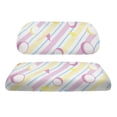 thumbnail image 2 of Pzuqiu Pastel Golf Ball & Flag Print Golf Cart Seat Cover Set - Breathable, Stretch-Fit Protector for 2-Person Carts, Perfect for Golf Course & Outdoor Use, 2 of 10