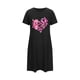 thumbnail image 5 of Camisón corto de talla grande para mujer, camisón de manga corta con estampado de pecho a la moda, camisón para mujer, 5 of 7