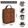 thumbnail image 3 of Giraffe Insulated Lunch Box Student Reusable Lunch Tote Bag Water-Resistant Portable Lunch Bag Office Beach, 3 of 6