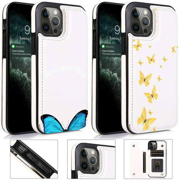 Wallet Case for Apple iPhone 8 Cover, Butterfly Fundas iPhone 6s,Anti-drop Shock-proof Flip Leather Flip Cartoon Protective Cover Shell for iphone 13 Plus XR X 11 PRO Max XS 7