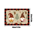 thumbnail image 3 of Dsscvnef Christmas Linen Printed Placemat Western Restaurant Decorative Heat Insulation Mat, 3 of 4