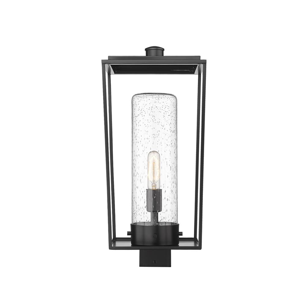 594PHBS-BK-Z-Lite-Sheridan - 1 Light Outdoor Post Mounted Fixture In Outdoor Style-22.25 Inches Tall and 10 Inches Wide-Black Finish