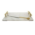 thumbnail image 1 of Classic Touch JKGCTK19 Marble Challah Tray with Bamboo Handles, 1 of 1
