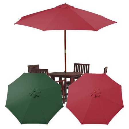 9feet Sun Protective Umbrella Replacement Canopy 8 Rib Patio Top Cover Walmart Com