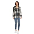 thumbnail image 2 of Jason Maxwell Women's and Women's Plus Size Plaid Button Down Shacket, Sizes S-3X, 2 of 5