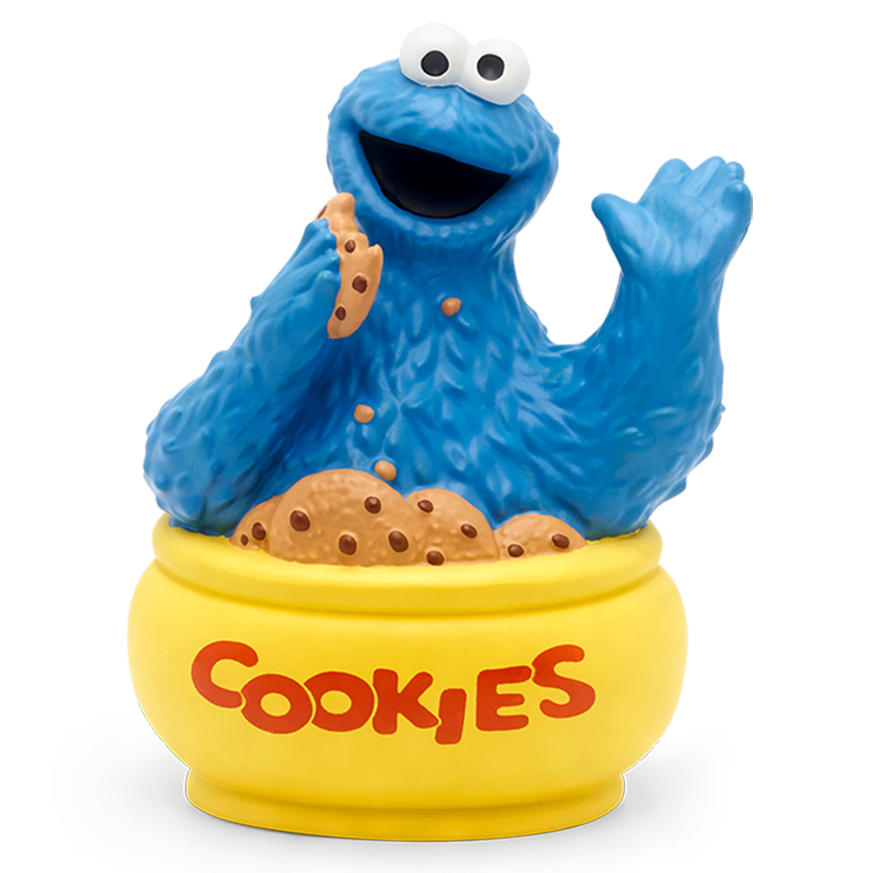 Vintage Cookie Monster Cookie Jar Sesame Place Blue Ceramic