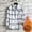 White, variant on Floenr Mens T Shirts,Men's Plush Thick Warm Plaid Shirt Autumn And Winter Jacket