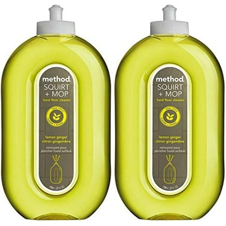 Method Squirt & Mop Hard Floor Cleaner - Lemon Ginger - 25 Fl Oz (Pack Of 2)