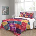 thumbnail image 4 of LAICAIW Boho Mandala Pattern Quilt Cover Set, 3-Piece, Twin, 4 of 7