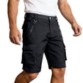 thumbnail image 2 of Shorts for Men Summer Straight Leg Stretch Knee Length Outdoor Hiking Cargo Shorts with Pockets Workwear, 2 of 7
