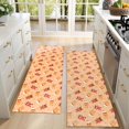 thumbnail image 4 of Kitchen Rugs Sets Of 2,Orange Christmas Gingerbread Man Pattern Anti Fatigue Kitchen Mat Rugs Non Slip Washable,Decorative Kitchen Floor Mats for Kitchen,Sink,Laundry,17"X47", 4 of 5