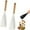 White, variant on 2Pcs Cedar and Ash Cooking Spoon, Multifunction Spatula Cooking Spoon, Silicone Spatula for Cooking, Multi Scoopula Spatula Kitchen Spoons