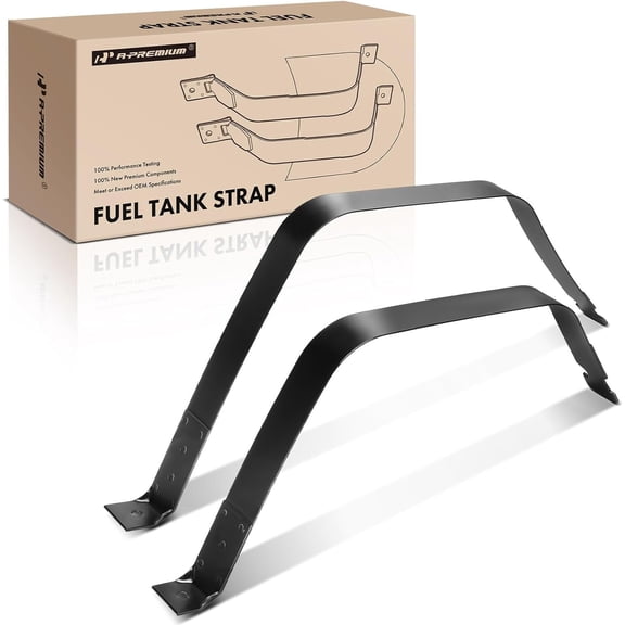 A-Premium 24.5 Gallon Fuel Tank Straps Compatible with 4WD Ford Model - F-150 1997-2003, F-150 Heritage 2004, F-250 1997-1999, Lobo 1997-2003