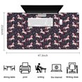 thumbnail image 5 of Long Mouse Pads for Desk,Dark Blue Cartoon Unicorn Leaf Flower Desk Mats on Top Of Desks, Desk Mouse Pad Extra Large with 3mm Non-Slip Base and Stitched Edge for Gaming,Work,Home 47.3"x23.6", 5 of 5