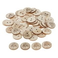 thumbnail image 5 of amagogo 3x50 Pieces Printed Round Wooden Button for Sewing Clothes Accessories 25mm, 5 of 8