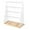 White, variant on Milageto 5 Tiers Earring Display Stand Holder Jewelry Hanger Rack Easy Assemble Tabletop with Hooks for Home Ear Studs Keychains Rings White