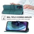 thumbnail image 3 of Dteck for Motorola Moto G 5G (2022) Case, Crossbody Shoulder Strap Flip Folio Cover Wallet Magnetic Closure Card Slots Cash Holder Stand Kickstand TPU Bumper Shockproof Protective Case,Darkgreen, 3 of 7
