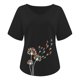 thumbnail image 4 of Elegante mujer con cuello en V estampado camiseta blusa Tops sudadera OAVQHLG3B Store  lin121212, 4 of 4