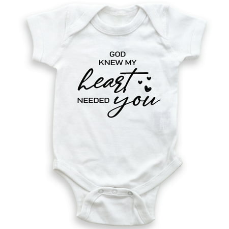 

God Knew My Heart Needed You - Baby Bodysuit - Newborn Baby - Baby Shower Gift