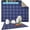 Indigo Blue, variant on Drymate Coffee Maker Mat, (Coffee Station Bar Accessory) Protects Kitchen Countertops From Spills, Stains & Scratches, Absorbent, Waterproof, Washable (USA Made) (12” x 20”) (Java Chalkboard)
