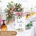 thumbnail image 6 of Threns 10Pcs Floral Hoops Metal Floral Wreath Decor Centerpiece Hoops for Wedding,with Holders,10",Gold, 6 of 8