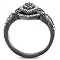 thumbnail image 3 of TK2679 - IP Light Black  (IP Gun) Stainless Steel Ring with Top Grade Crystal  in Multi Color Size 8, 3 of 4