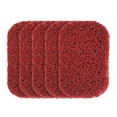 thumbnail image 4 of Xeyise - Juego de 5 jaboneras antideslizantes sin BPA, almohadillas autodrenantes, tapete tejido recortable para baño, cocina, ducha, fregadero, jabonera, 4 of 8