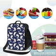thumbnail image 4 of Defioc Angry Shark Print Lunch Box for Men & Women, Insulated Lunch Bag Thickened Thermal Leakproof Lunch Tote Bag for Adult Office Travel Picnic, 4 of 8