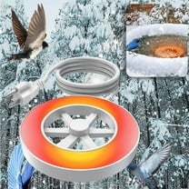 2025 New Clearance Winter Bird Bath For Outdoors Ice Melter Stock Tank Heater Submersible Water Heater For Livestock Automatic Thermostat Controlle Non-Conductive Deicer