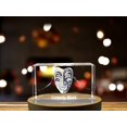 thumbnail image 3 of Comedy Mask Crystal Sculpture - Beautiful 3D Engraved Crystal Gift, 3 of 6