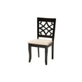 thumbnail image 5 of Baxton Studio Thea Modern Beige Fabric and Dark Brown Finished Wood 5-Piece Dining Set, 5 of 7