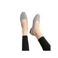 thumbnail image 3 of Fangasis Women's Casual Shoes Lightweight Flats Square Toe Walking Shoe Dance Soft Sole Ballet Flat Gray 6.5, 3 of 9