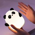 thumbnail image 3 of Panda Night Light, Cute Squishy Dimmable Touch Animal Lamp, 3 Level LED Food Grade Silicone Light for Bedroom Decor, 3 of 5