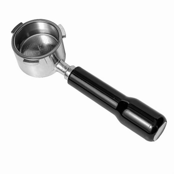 Stainless Steel 51mm Bottomless Hollow Simple Style Long Coffee Handle for Coffee Maker Detachable Design,A